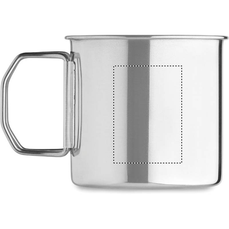 Hrnček z nerezovej ocele 330 ml, sivá strieborná Hrnček z nerezovej ocele 330 ml, sivá strieborná