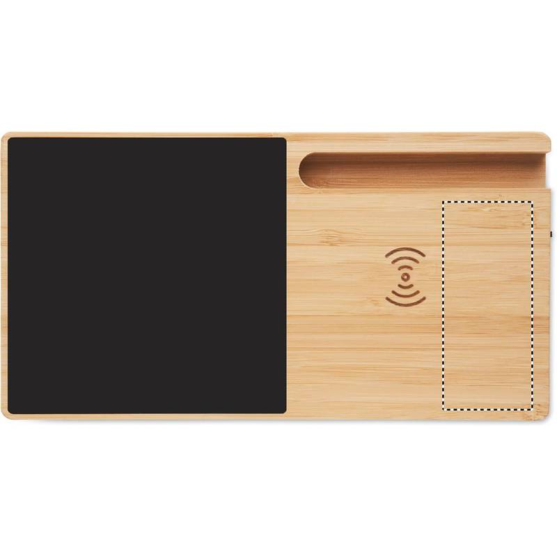 Ohřívač hrnků a nabíječka, hnědá wood Ohřívač hrnků a nabíječka, hnědá wood