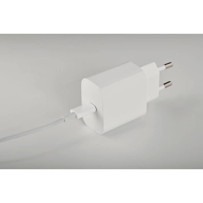 20W 2portová USB nabíječka, bílá 20W 2portová USB nabíječka, bílá