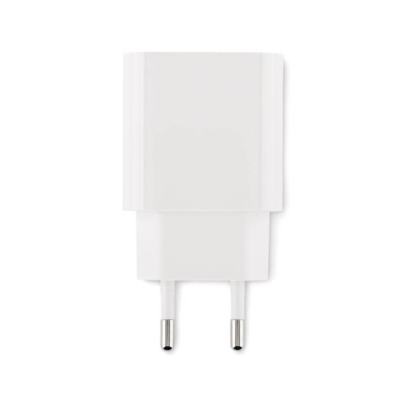 20W 2portová USB nabíječka, bílá 20W 2portová USB nabíječka, bílá
