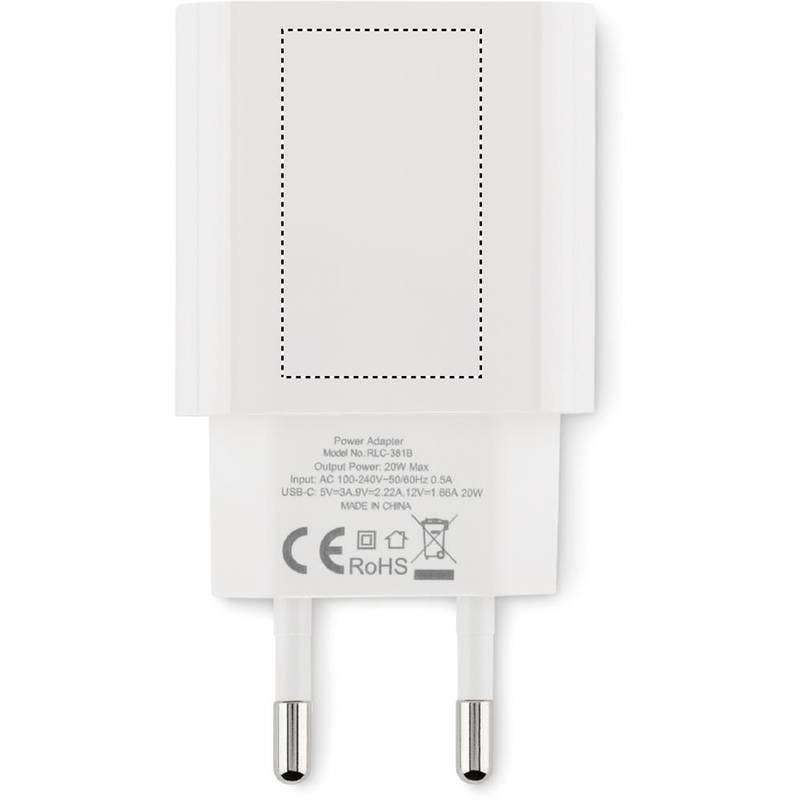 20W 2portová USB nabíječka, bílá 20W 2portová USB nabíječka, bílá