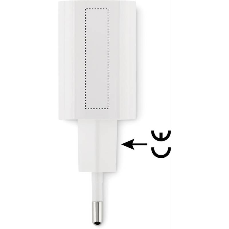 20W 2portová USB nabíječka, bílá 20W 2portová USB nabíječka, bílá