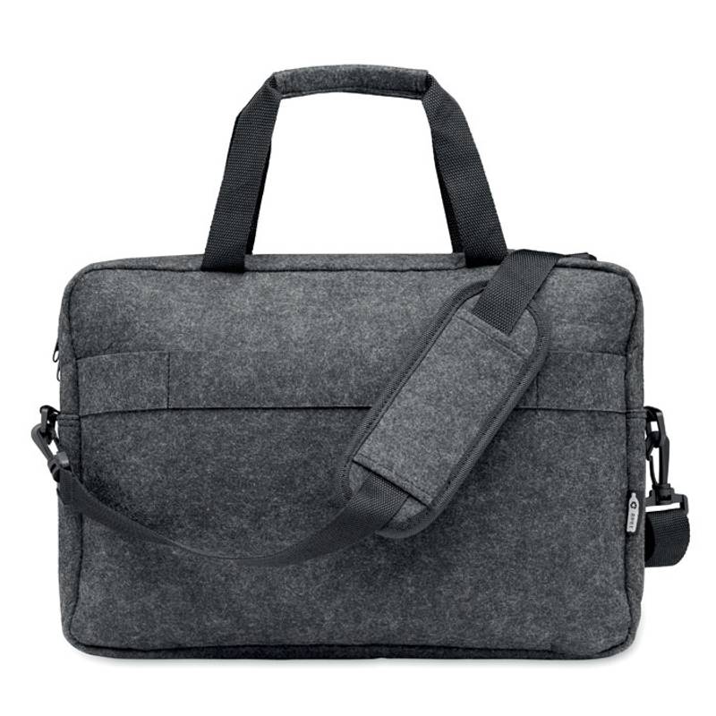 Batoh na notebook z plsti RPET, sivá tmavá Batoh na notebook z plsti RPET, sivá tmavá