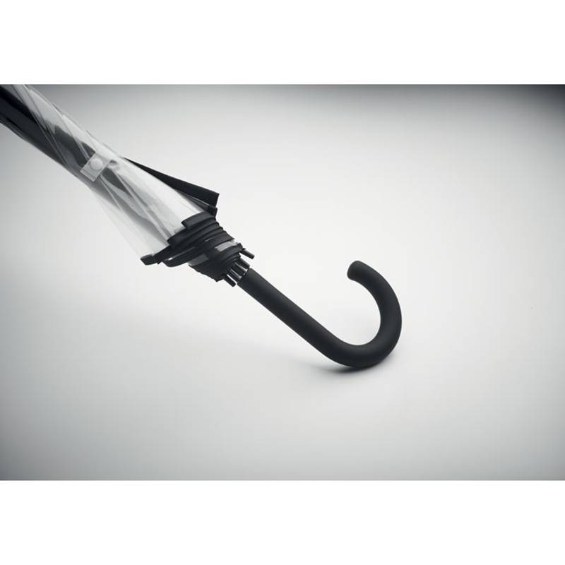 Průhledný 23palcový deštník, černá Průhledný 23palcový deštník, černá