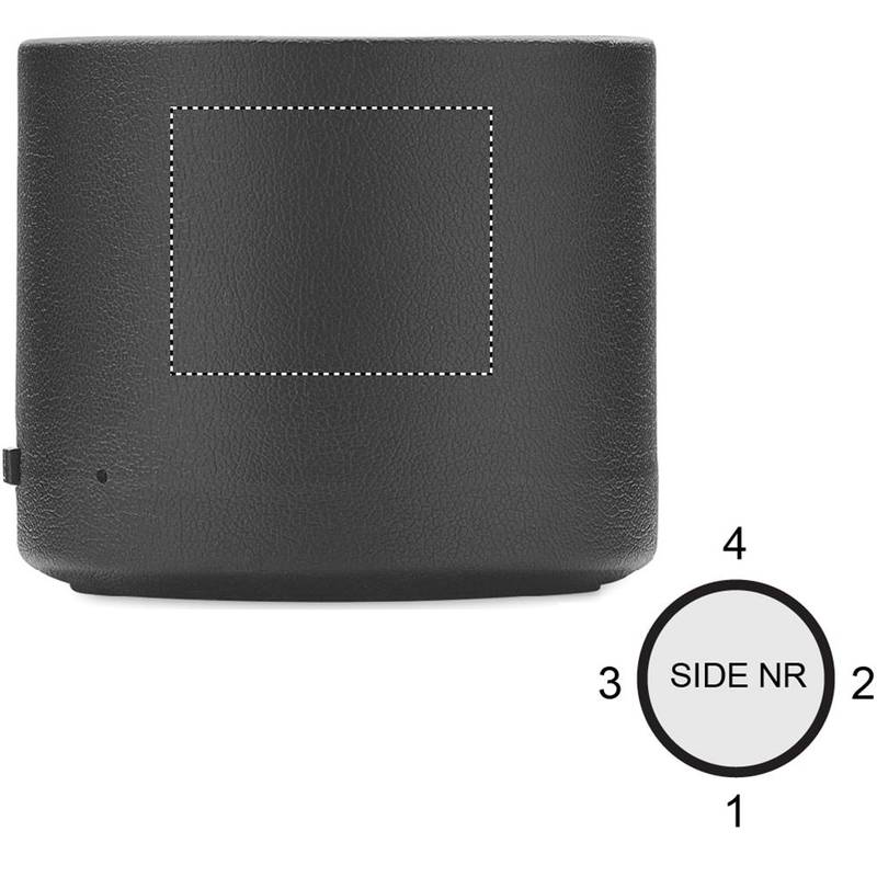 Bezdrátový reproduktor z PU, černá Bezdrátový reproduktor z PU, černá