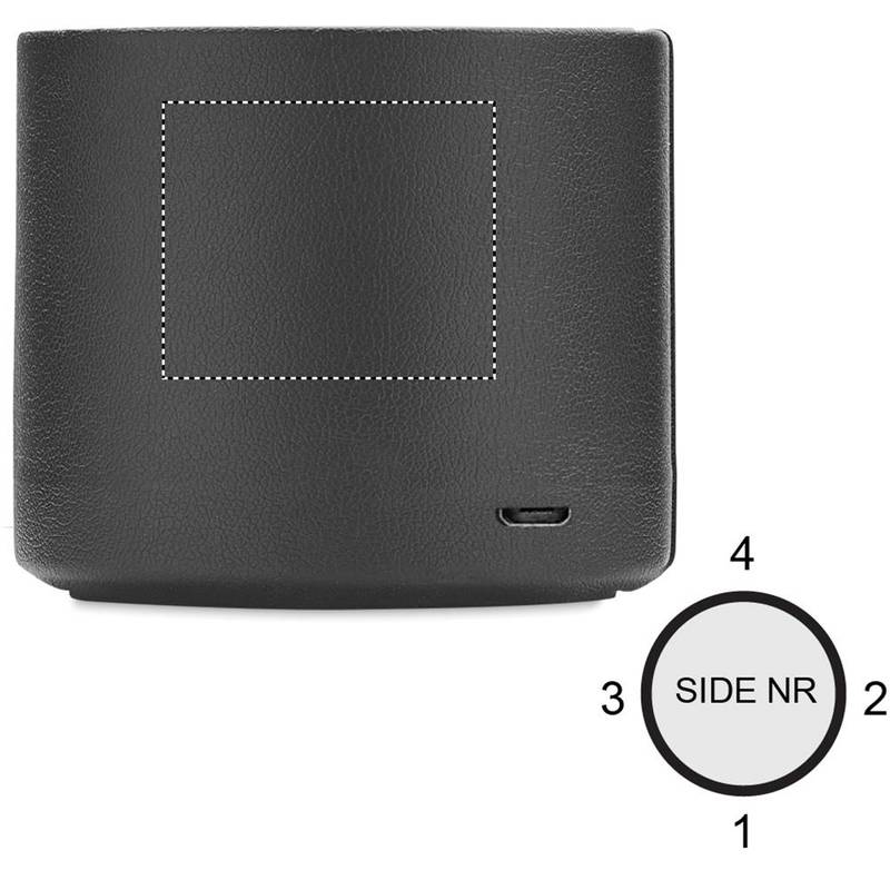 Bezdrátový reproduktor z PU, černá Bezdrátový reproduktor z PU, černá