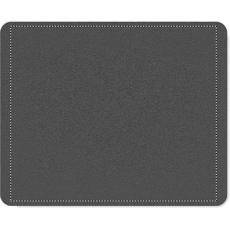 Podložka pod myš z recykl. PU, černá Podložka pod myš z recykl. PU, černá