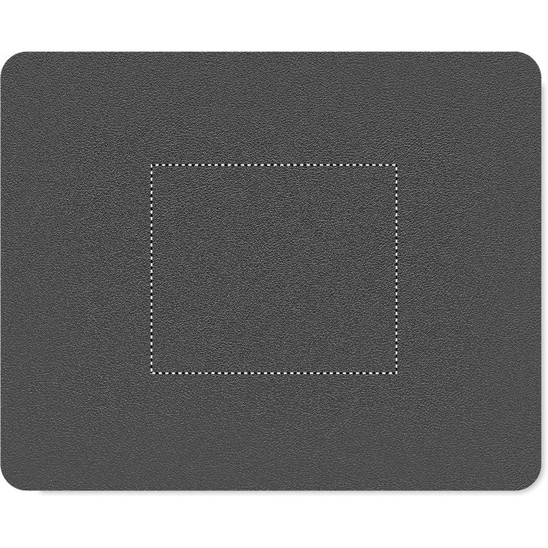 Podložka pod myš z recykl. PU, černá Podložka pod myš z recykl. PU, černá