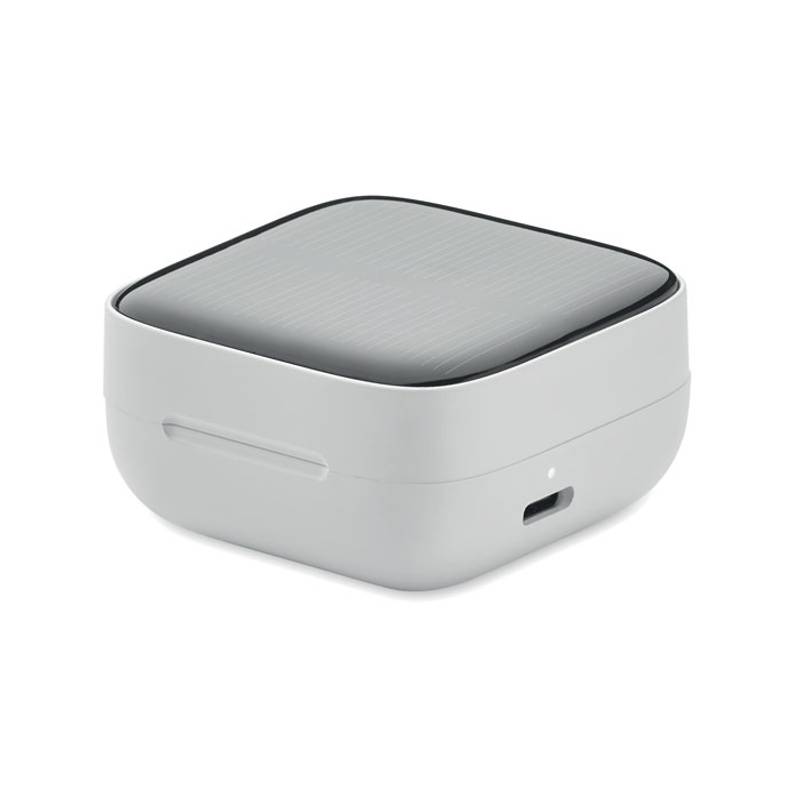 Sluchátka se solár. nabíječkou, bílá Sluchátka se solár. nabíječkou, bílá