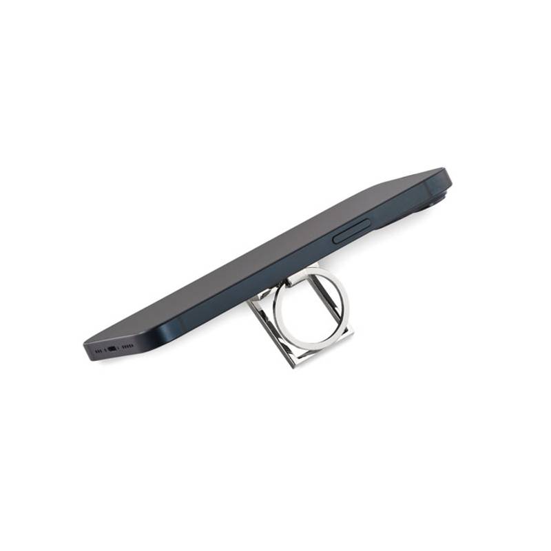 Kľúčenka a stojan na telefón, sivá strieborná Kľúčenka a stojan na telefón, sivá strieborná