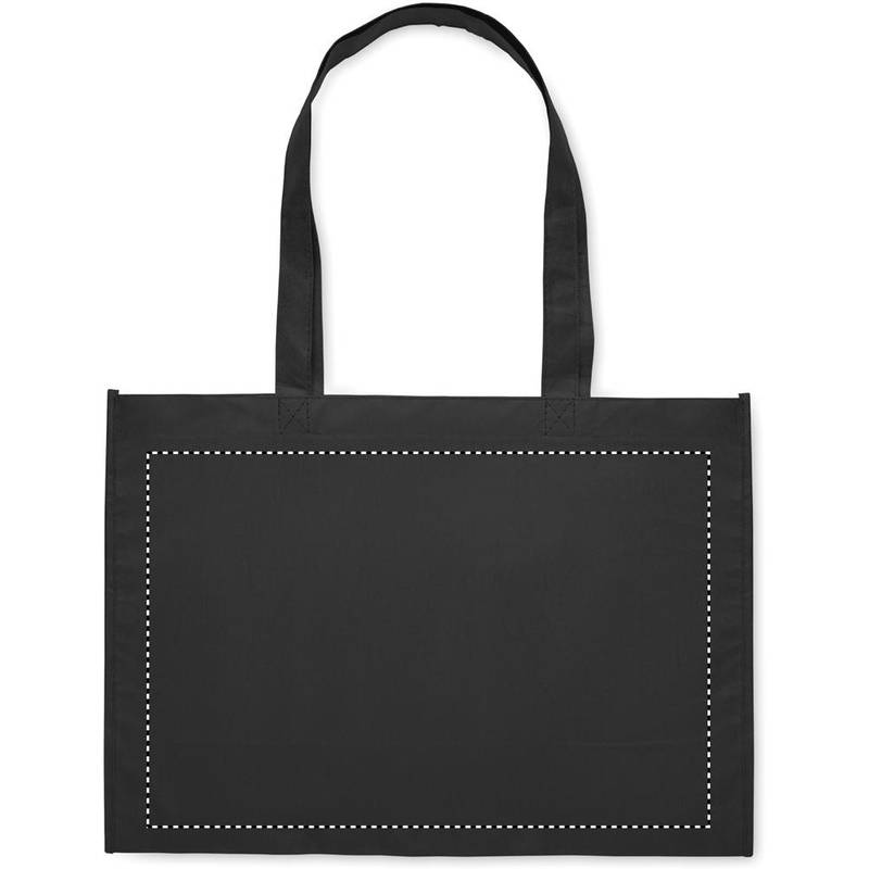 Taška z netkané textilie RPET, černá Taška z netkané textilie RPET, černá