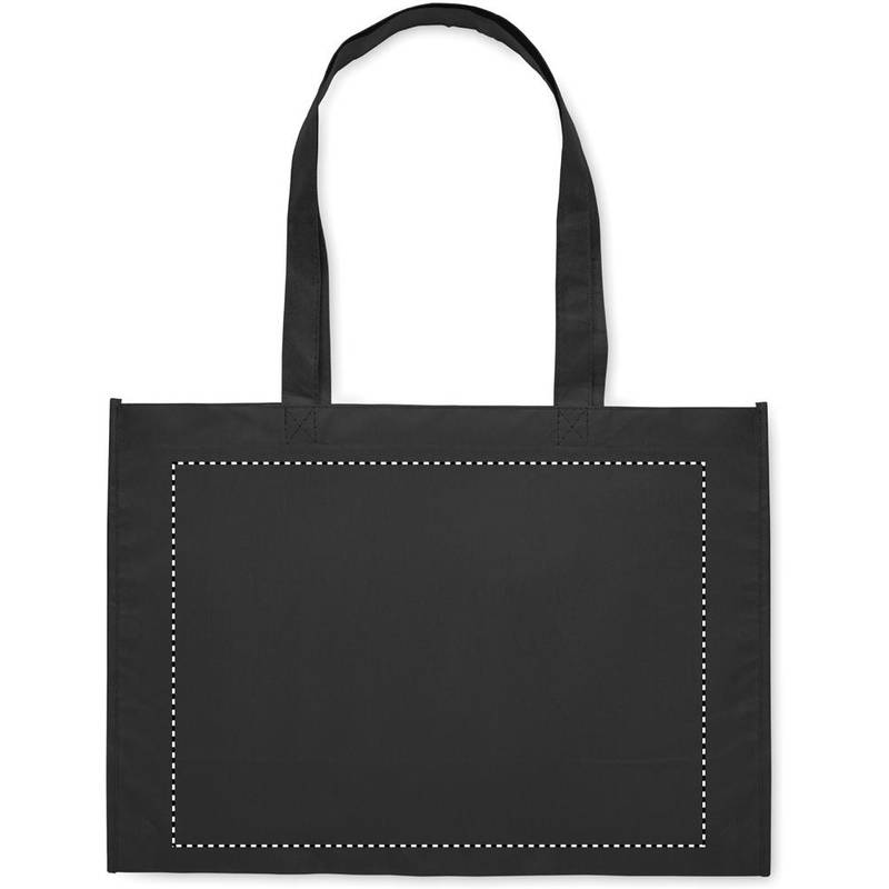 Taška z netkané textilie RPET, černá Taška z netkané textilie RPET, černá