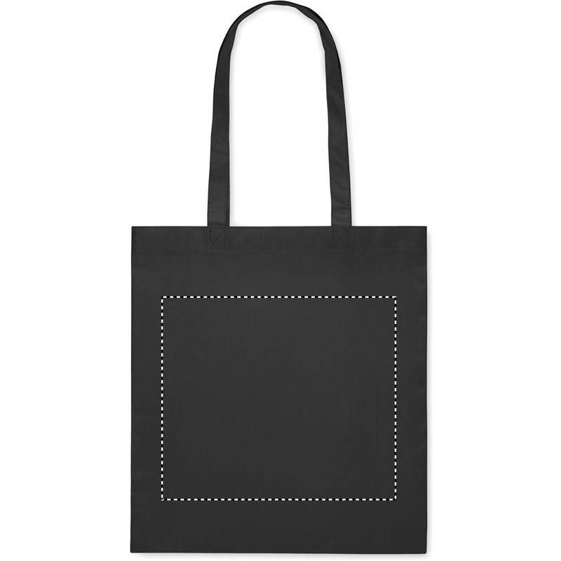 Taška z netkanej textílie RPET, čierna Taška z netkanej textílie RPET, čierna