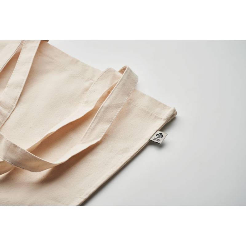 Nákupní taška z bio bavlny, hnědá beige Nákupní taška z bio bavlny, hnědá beige