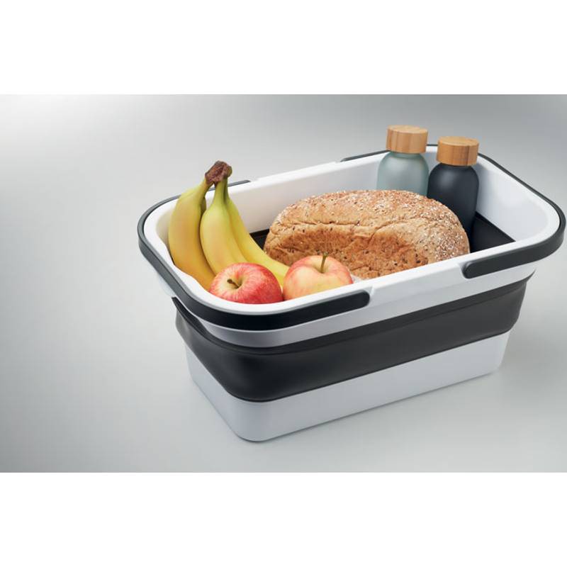 Skladací piknikový kôš, biela Skladací piknikový kôš, biela