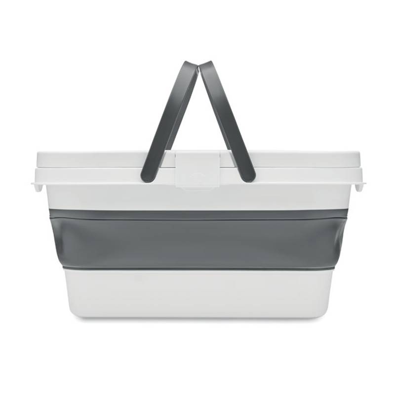 Skladací piknikový kôš, biela Skladací piknikový kôš, biela