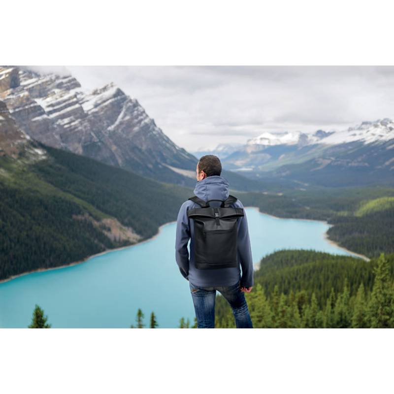 Rolovací batoh na notebook, černá Rolovací batoh na notebook, černá