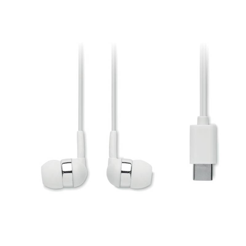 Slúchadlá so silikón. špunty, biela Slúchadlá so silikón. špunty, biela