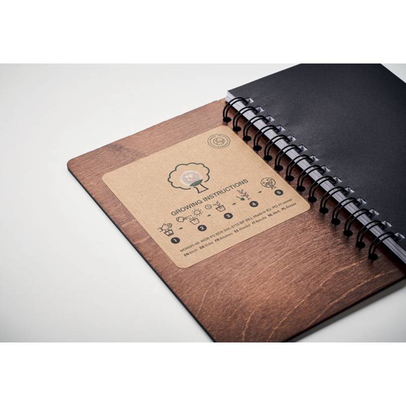 Zápisník A5 GROWBOOK™, hnědá Zápisník A5 GROWBOOK™, hnědá