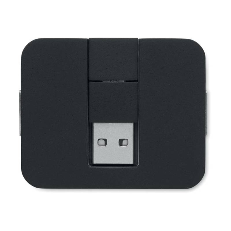 4portový USB rozbočovač, černá 4portový USB rozbočovač, černá