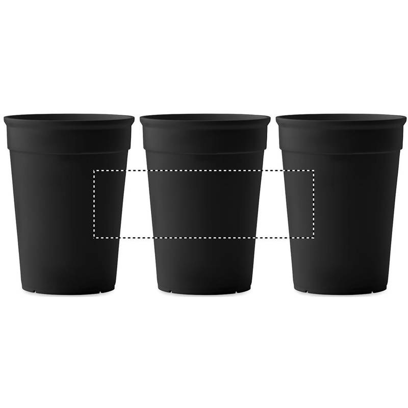 Hrnek z recykl. PP 300 ml, černá Hrnek z recykl. PP 300 ml, černá