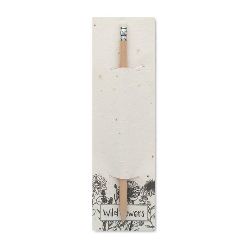 Tužka v přebale se semínky, bílá Tužka v přebale se semínky, bílá