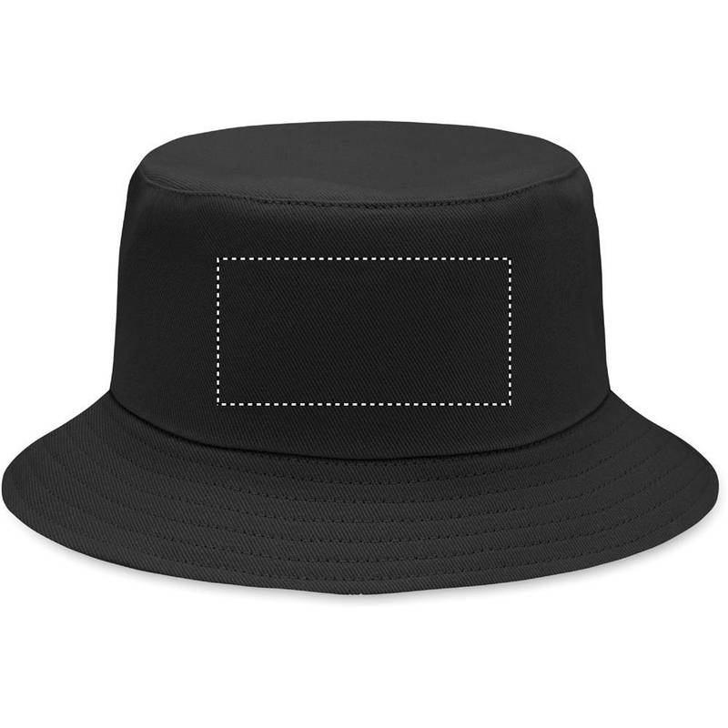 Klobouček z bavlny 260g/m², černá Klobouček z bavlny 260g/m², černá