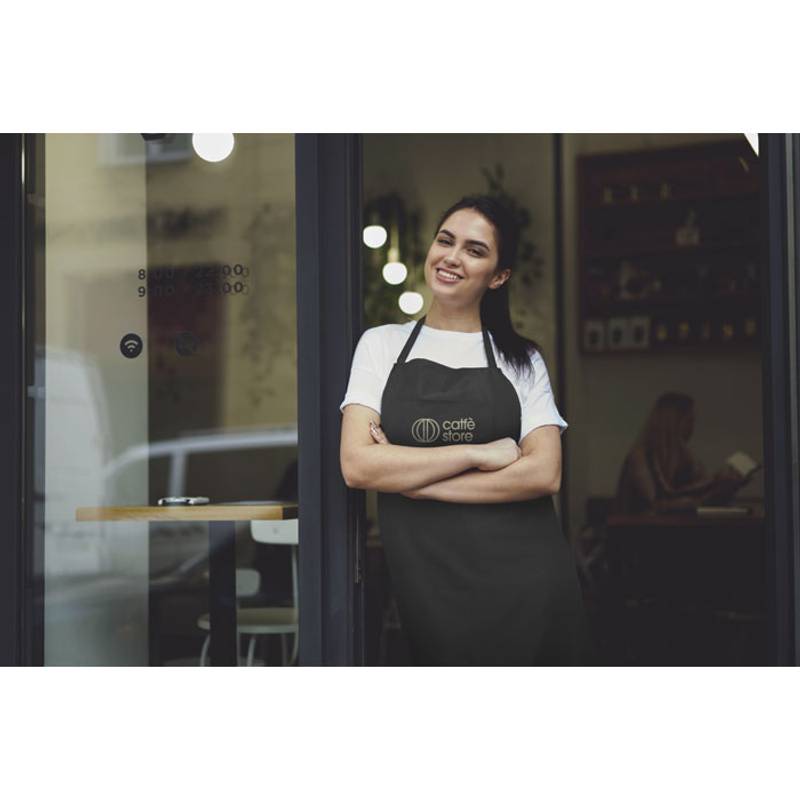 Zástera z recyklovanej bavlny, čierna Zástera z recyklovanej bavlny, čierna