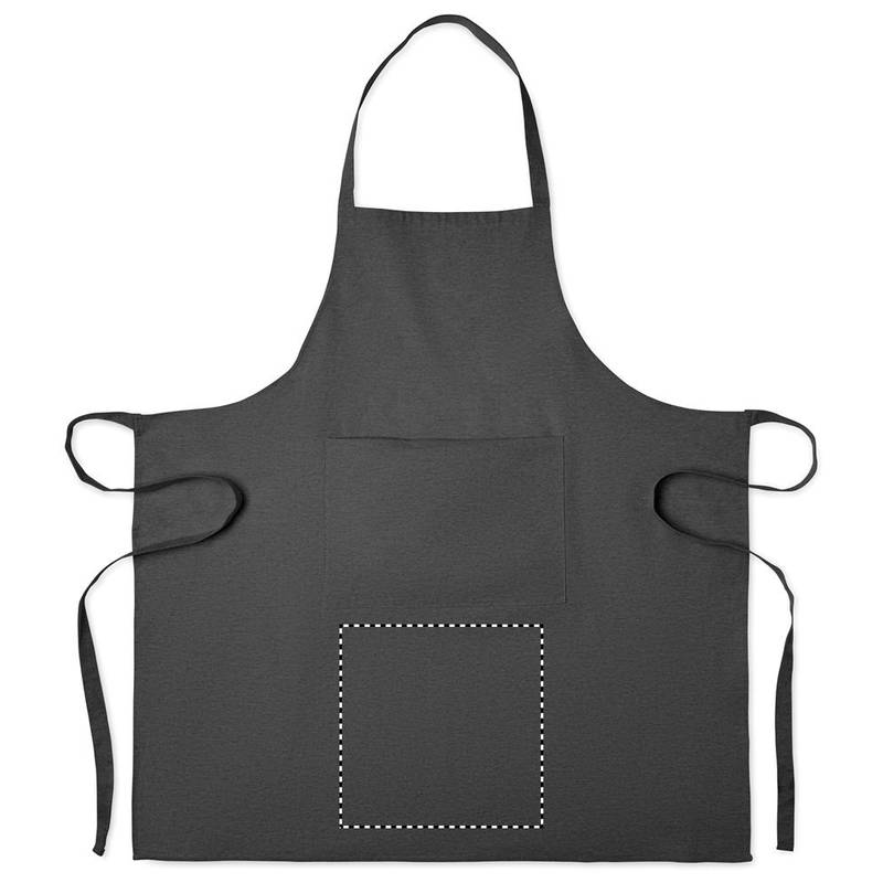 Zástera z recyklovanej bavlny, čierna Zástera z recyklovanej bavlny, čierna