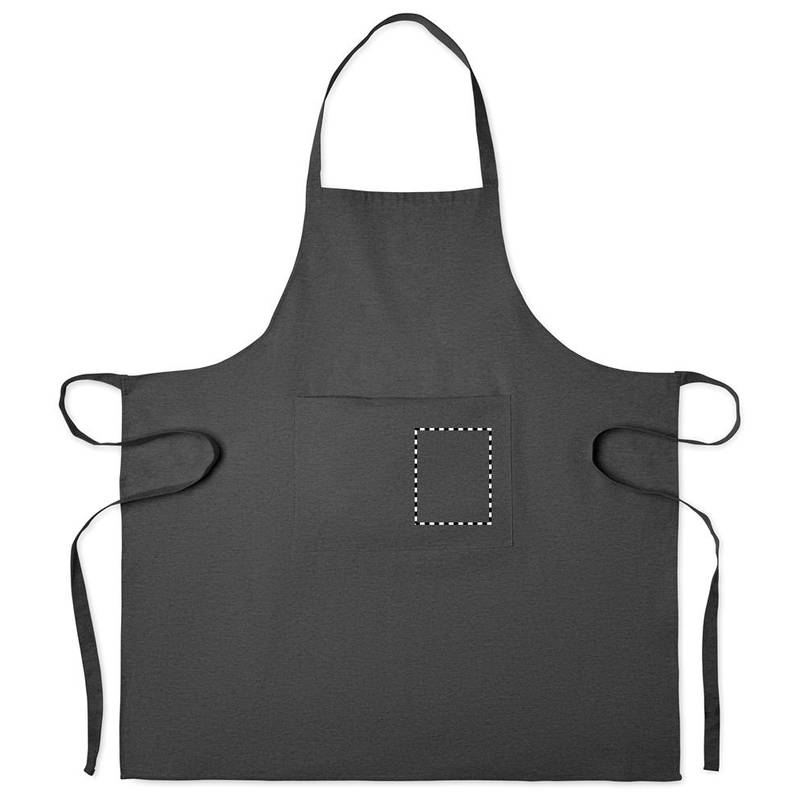 Zástera z recyklovanej bavlny, čierna Zástera z recyklovanej bavlny, čierna