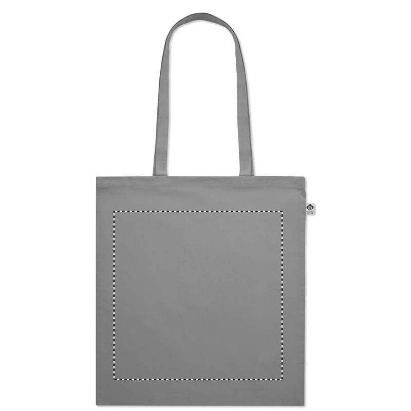 Nákupná taška z bio bavlny, sivá Nákupná taška z bio bavlny, sivá