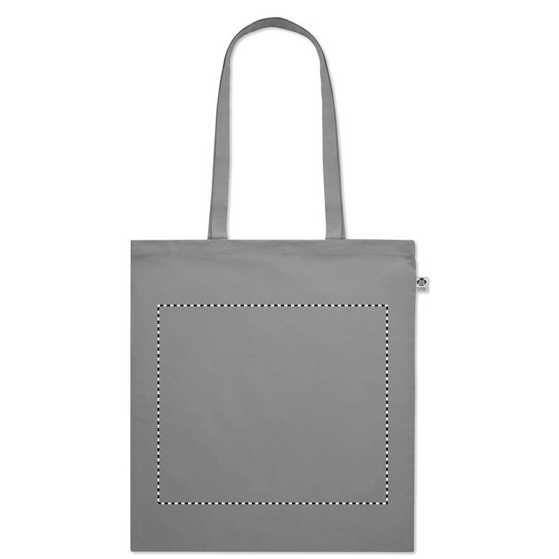 Nákupná taška z bio bavlny, sivá Nákupná taška z bio bavlny, sivá