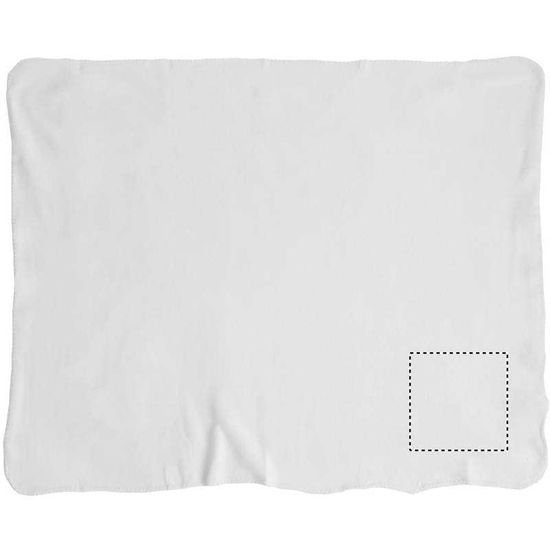 Fleecová deka s popruhmi, biela Fleecová deka s popruhmi, biela