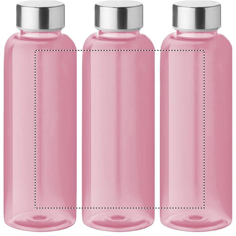 Tritánová fľaša 500 ml, ružová transparentná Tritánová fľaša 500 ml, ružová transparentná