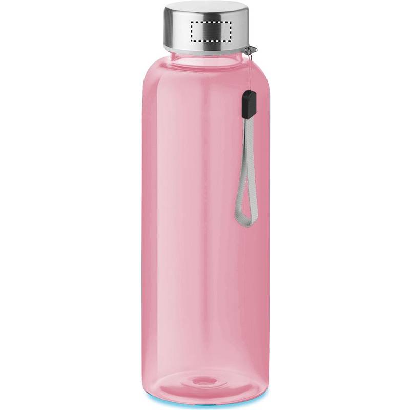 RPET fľaša 500ml, ružová transparentná RPET fľaša 500ml, ružová transparentná