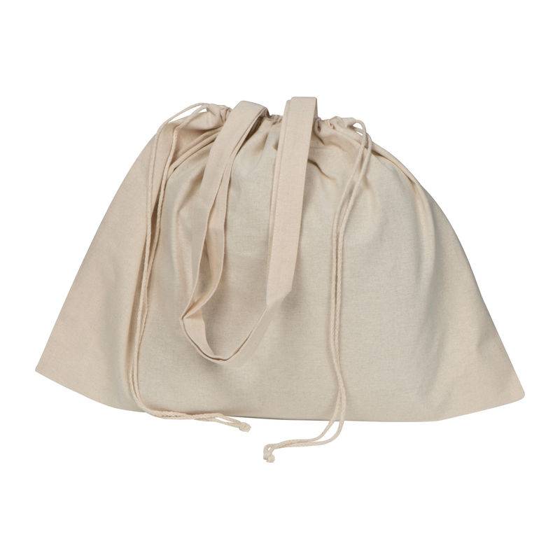 Nákupní taška z organické bavlny (GOTS) s uzavařem, hnědá béžová Nákupní taška z organické bavlny (GOTS) s uzavařem, hnědá béžová