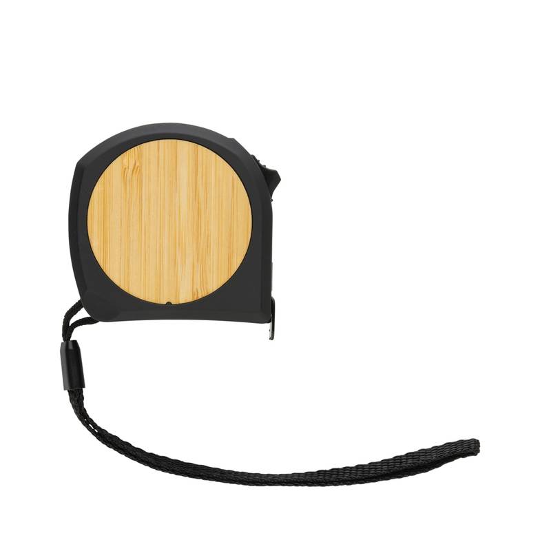 Svinovací metr 5m/19mm z RCS recykl. plastu a FSC® bambusu, bílá Svinovací metr 5m/19mm z RCS recykl. plastu a FSC® bambusu, bílá