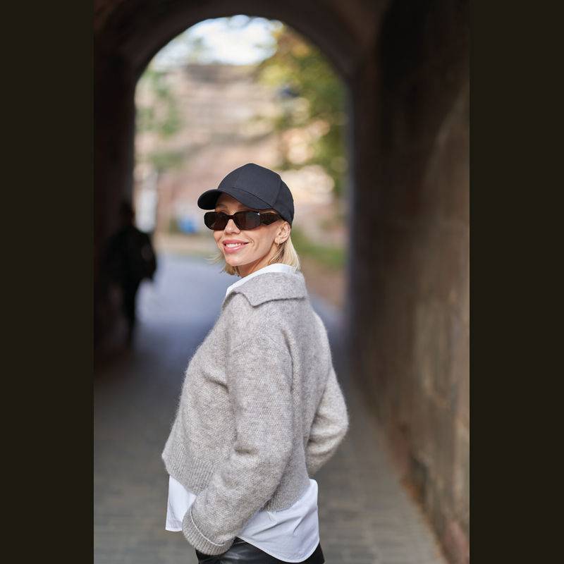 Kšiltovka CrisMa z recyklované bavlny, černá Kšiltovka CrisMa z recyklované bavlny, černá