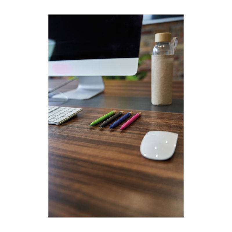 Recyklované hliníkové kuličkové pero, černá Recyklované hliníkové kuličkové pero, černá