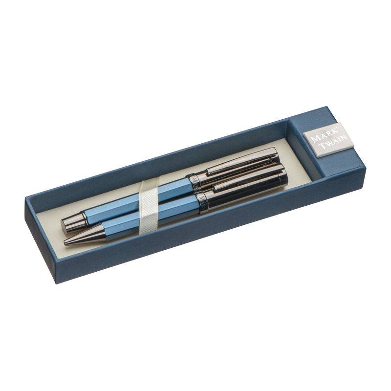 Psací souprava Mark Twain, modrá dark Psací souprava Mark Twain, modrá dark