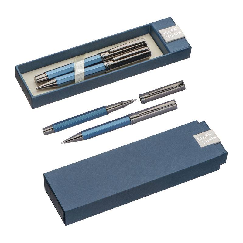 Psací souprava Mark Twain, modrá dark Psací souprava Mark Twain, modrá dark