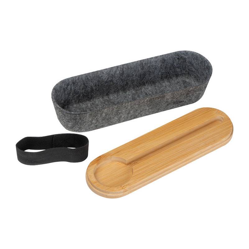 Pouzdro na psací potřeby, šedá - hnědá Pouzdro na psací potřeby, šedá - hnědá