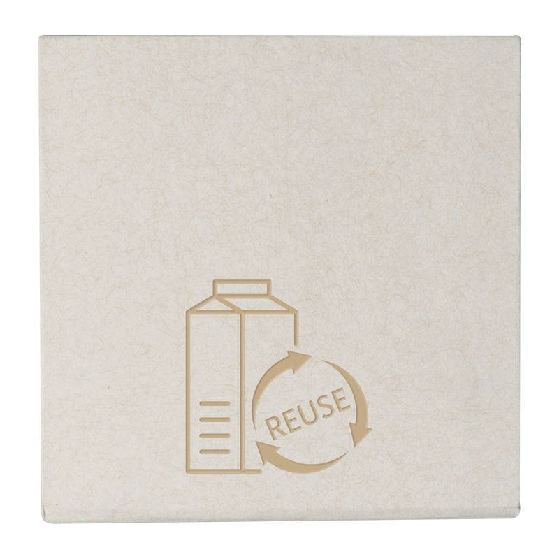 Poznámkový blok z recyklovaného obalu od mléka, hnědá béžová Poznámkový blok z recyklovaného obalu od mléka, hnědá béžová