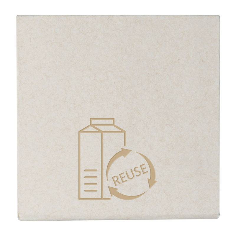 Poznámkový blok z recyklovaného obalu od mléka, hnědá béžová Poznámkový blok z recyklovaného obalu od mléka, hnědá béžová