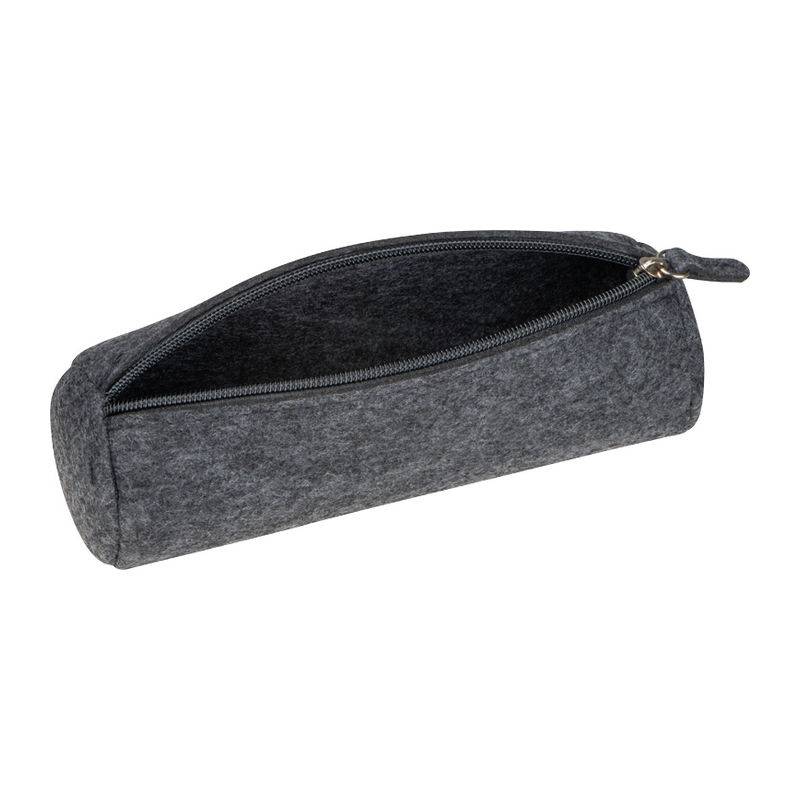 RPET plst, pouzdro na tužky, šedá stříbrná RPET plst, pouzdro na tužky, šedá stříbrná