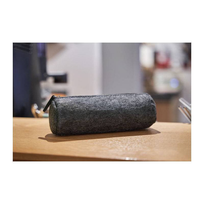 RPET plst, pouzdro na tužky, šedá stříbrná RPET plst, pouzdro na tužky, šedá stříbrná