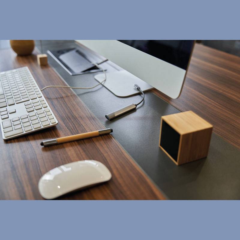 USB rozbočovač z recyklovaného hliníku, šedá USB rozbočovač z recyklovaného hliníku, šedá