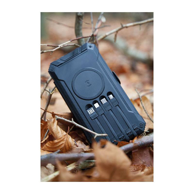 Solární powerbanka 20 000 mAh, černá Solární powerbanka 20 000 mAh, černá