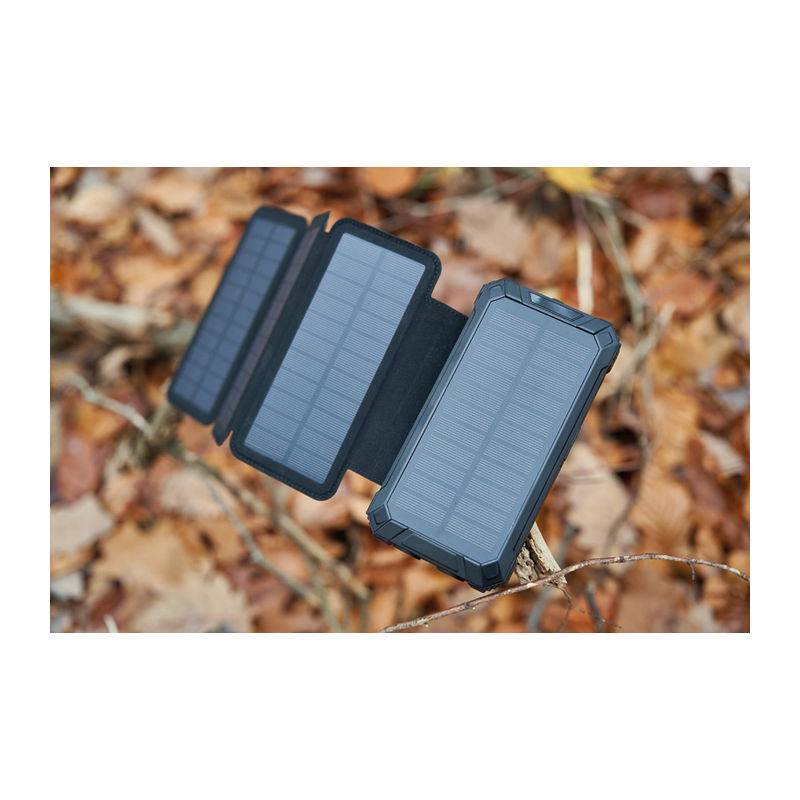 Solární powerbanka 20 000 mAh, černá Solární powerbanka 20 000 mAh, černá