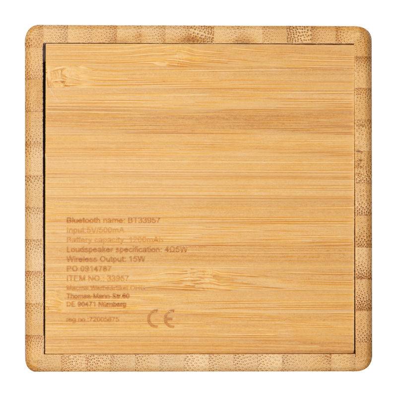 Bambusový reproduktor, hnědá béžová Bambusový reproduktor, hnědá béžová